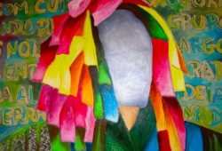 A Festa dos Rapazes II - Portugal<br>mista sobre tela - 80 x 100 cm