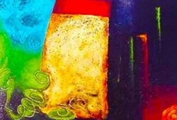 Rua do Ouro - Lisboa<br>mista sobre tela - 100 x 100 cm