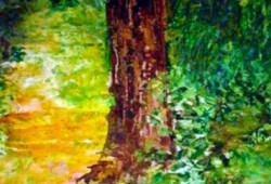 O Caminho<br>mista sobre mdf - 100 x 80 cm