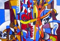 Fantasias da Memória<br>óleo sobre tela - 80 x 80 cm