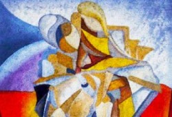 Fragmentos Fraternos<br>óleo sobre tela - 100 x 60 cm