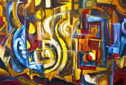 Homenagem I<br>óleo sobre tela - 100 x 150 cm