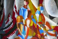 Homenagem II<br>óleo sobre tela - 90 x 90 cm