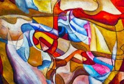 Movimentos do Tempo<br>óleo sobre tela - 80 x 80 cm