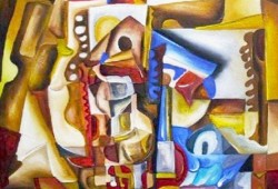 Silêncio Velho<br>óleo sobre tela - 90 x 90 cm