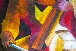 Sinfonia<br>óleo sobre tela - 92 x 66 cm