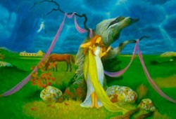 A Romântica<br>óleo sobre tela - 60 x 80 cm