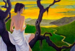 Sonho Crepuscular<br>óleo sobre tela - 46 x 55 cm