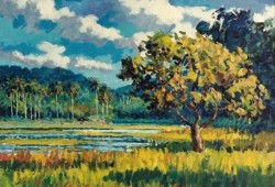 Açude do Prata<br>acrílico sobre tela - 50 x 60 cm