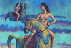 Amazonas no Crepúsculo<br>acrílico sobre tela - 100 x 80 cm - 2012