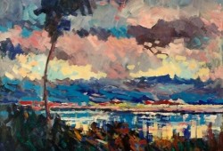 Angelus - Madrid<br>acrílico sobre tela - 95 x 100 cm - 1997