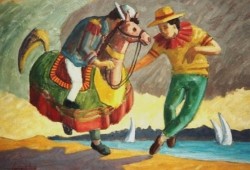 Delírios e Folias II<br>óleo sobre mdf - 60 x 80 cm