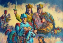 Delírios e Folias IV<br>acrílico sobre tela - 100 x 80 cm - 2012