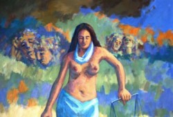 Depois da Justiça<br>acrílico sobre tela - 100 x 80 cm - 2012