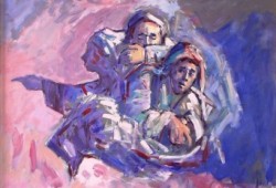 Direcção<br>acrílico sobre tela - 100 x 82 cm - 2000