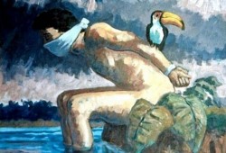 Liberdade<br>acrílico sobre mdf - 70 x 80 cm