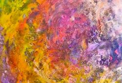 Crosta Terrestre<br>acrílico sobre tela - 40 x 40 cm - 2024