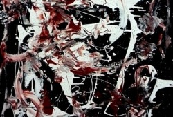 Negro I<br>acrílico sobre tela - 100 x 100 cm
