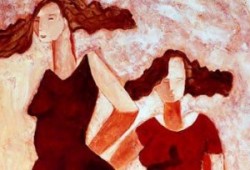 As Ninfas<br>acrílico sobre tela - 116 x 73 cm