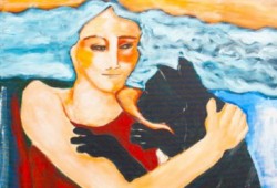 Meu Amigo Animal<br>acrílico sobre tela - 116 x 89 cm