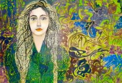 A Rapariga Bonita da Escola de Arte<br>óleo sobre tela - 50 x 69 cm