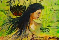 Fada Metamórfica<br>óleo sobre tela - 40 x 30 cm