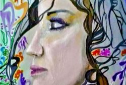 Sina<br>óleo sobre tela - 50 x 30 cm