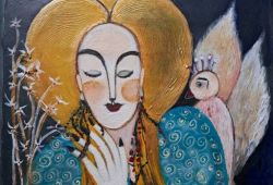 Conexões<br>acrílico sobre tela - 50 x 50 cm - 2023