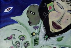 Despedindo da Dor<br>acrílico sobre tela - 60 x 60 cm