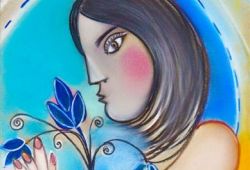 O Melhor do Mundo é Aqui e Agora<br>pastel seco - 38 x 28 cm