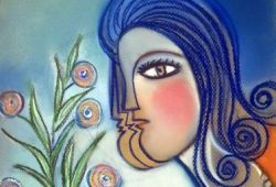 Quantos Eus Tem em Mim<br>pastel seco - 38 x 28 cm