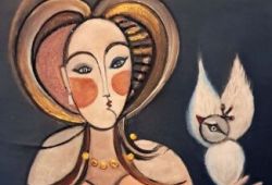 Sim<br>acrílico sobre tela - 90 x 60 cm - 2024