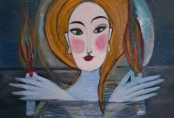 Toda Luz!<br>acrílico sobre tela - 60 x 60 cm - 2025